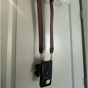 Bandolier Adjustable Cross-Body w/Detachable AirPod Case